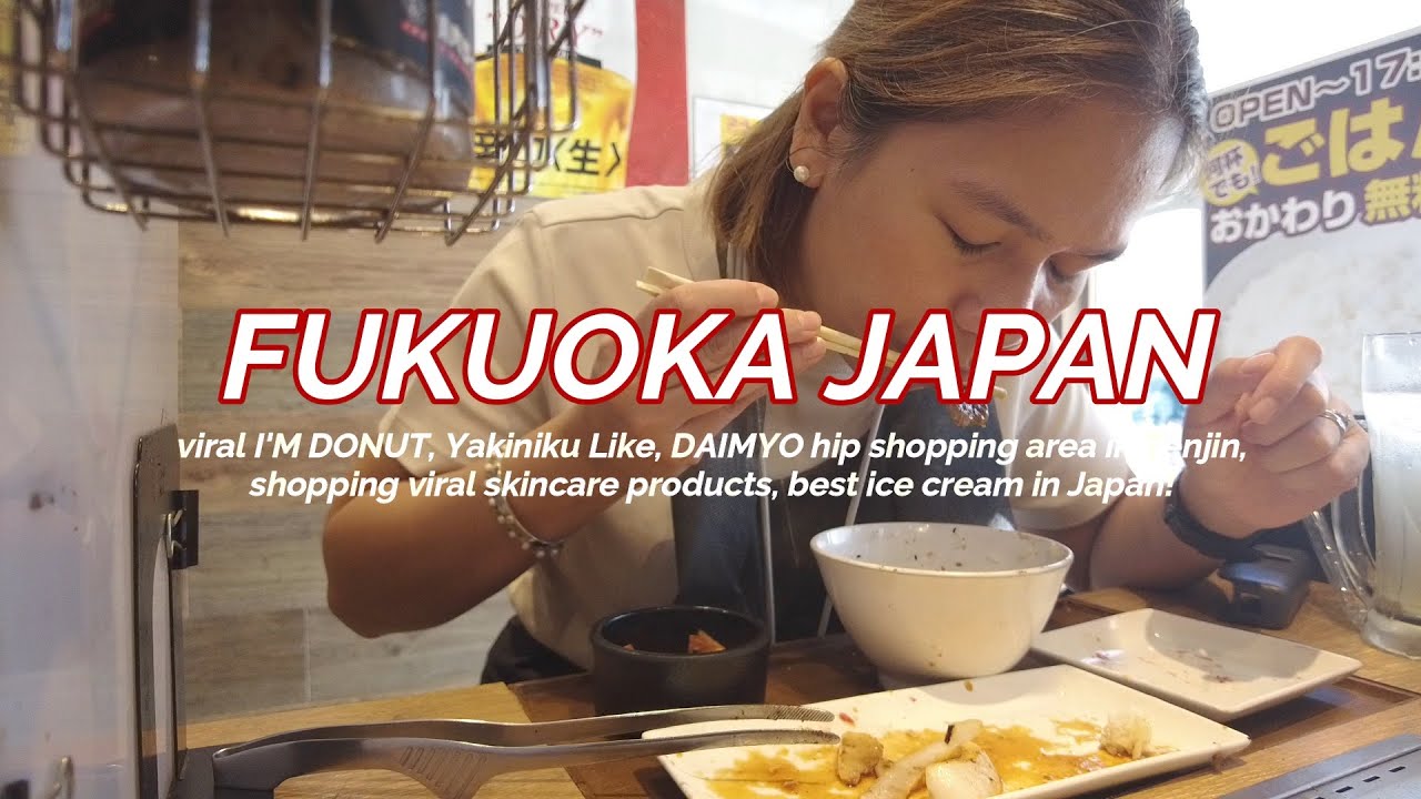 JAPAN VLOG: SHOPPING IN DAIMYO TENJIN | VIRAL I'M DONUT | BEST JAPAN SKINCARE | UNDERGROUND MALL