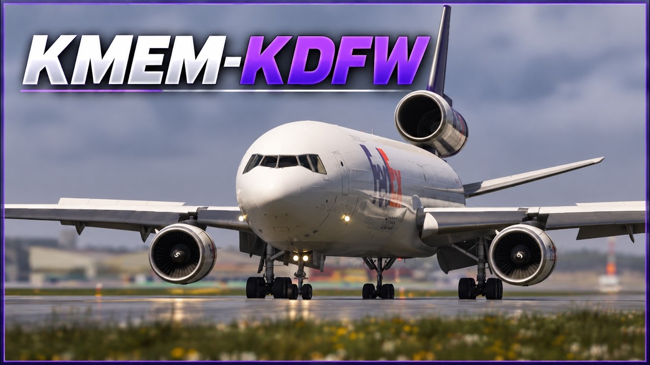MSFS 2024  | TFDI MD-11F | KMEM-KDFW | Real FedEx Ops | VATSIM | #msfs2024