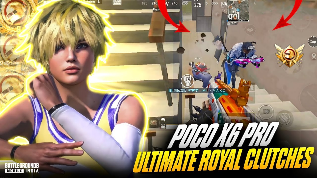 Ultimate Royal Insane Clutches on Poco X6 Pro 🔥 | BGMI~PUBG 