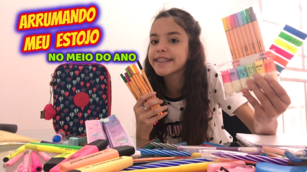 ORGANIZANDO MEU ESTOJO ESCOLAR NO MEIO DO ANO