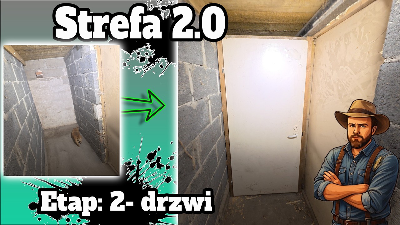 Buduję Strefę 2.0 dla kurczaków 🐔 Etap 2 -  DRZWI DO GÓRY NOGAMI! 🤯 Odchowalnik piętrowy