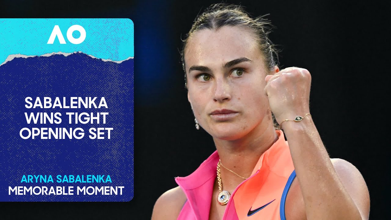 Aryna Sabalenka Wins Her First Set Back in Melbourne | Australian Open 2026