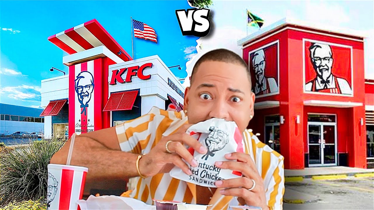 AMERICAN KFC vs JAMAICAN KFC.. which is better? | QUITE PERRY