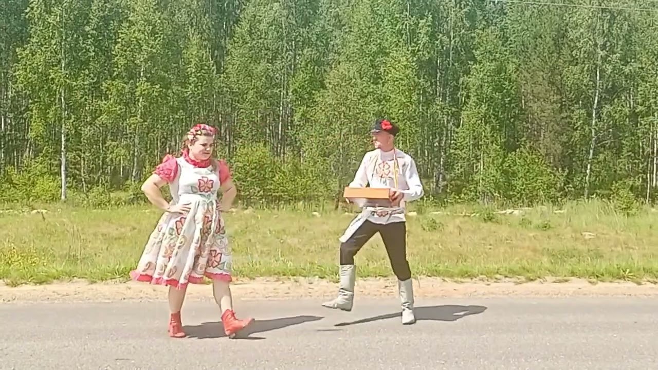 Народный танец,, Коробейники,, . танцевальный дуэт ,,Экспромт,, Нагорновский ДСО