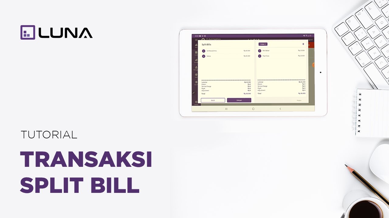 Tutorial Split Bill - Aplikasi Kasir Luna POS #29