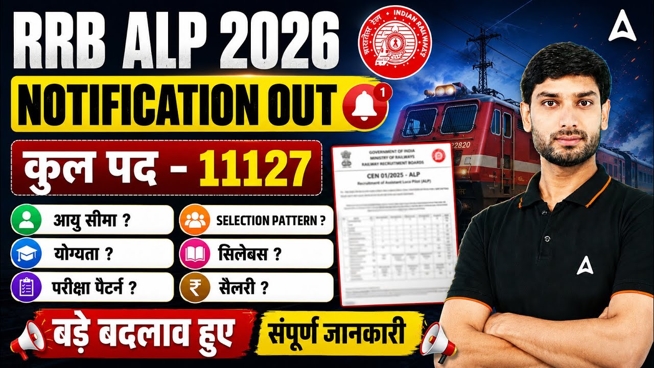 RRB ALP New Vacancy 2026 | RRB ALP Notification 2026 | RRB ALP Syllabus, Qualification & Salary