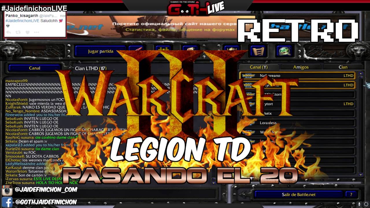 LLEGANDO A 30! Legion TD EN VIVO #JaidefinichonLIVE en Español - GOTH