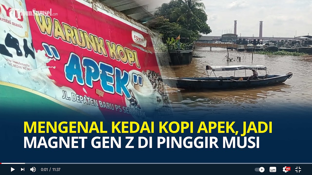 Di Tengah Harga Kopi Relatif Tinggi, Kedai Kopi Apek Tetap jadi Magnet Gen Z di Pinggir Sungai Musi
