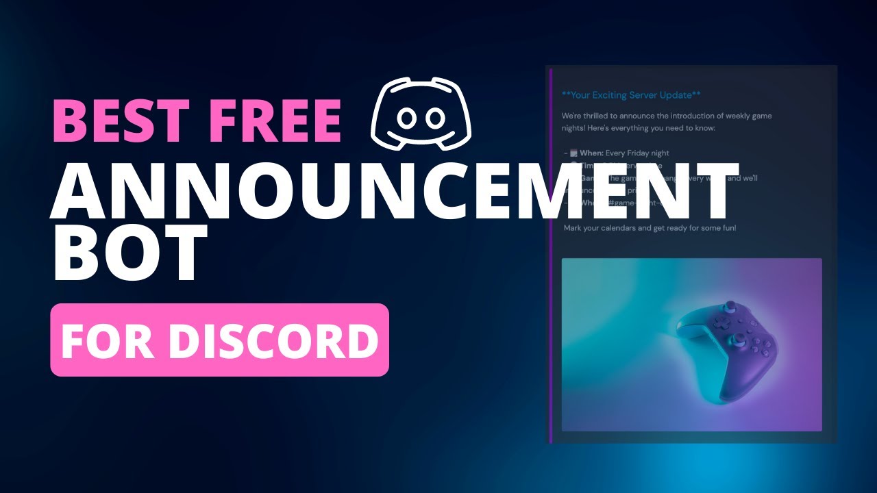 Best Discord Announcement Bot For Your Server