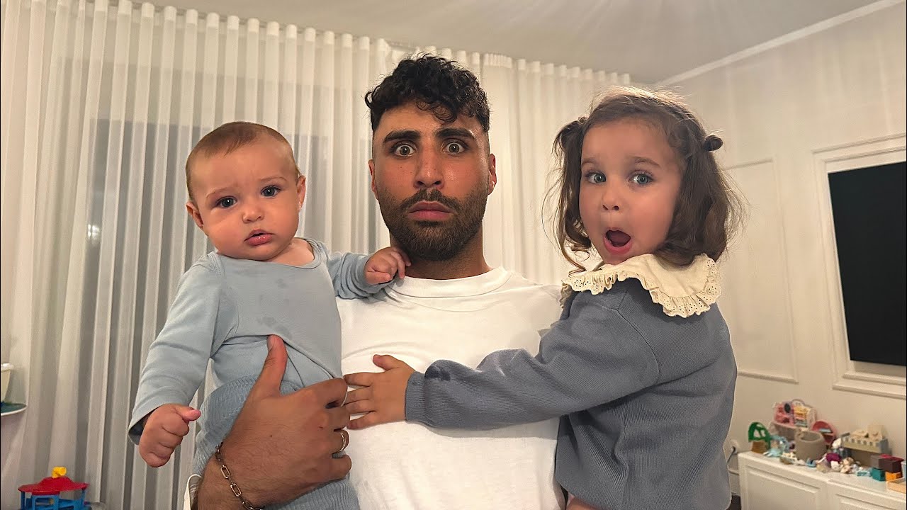 NADER ALLEINE ZUHAUSE MIT DEN KINDERN 😱 | Nader Louisa