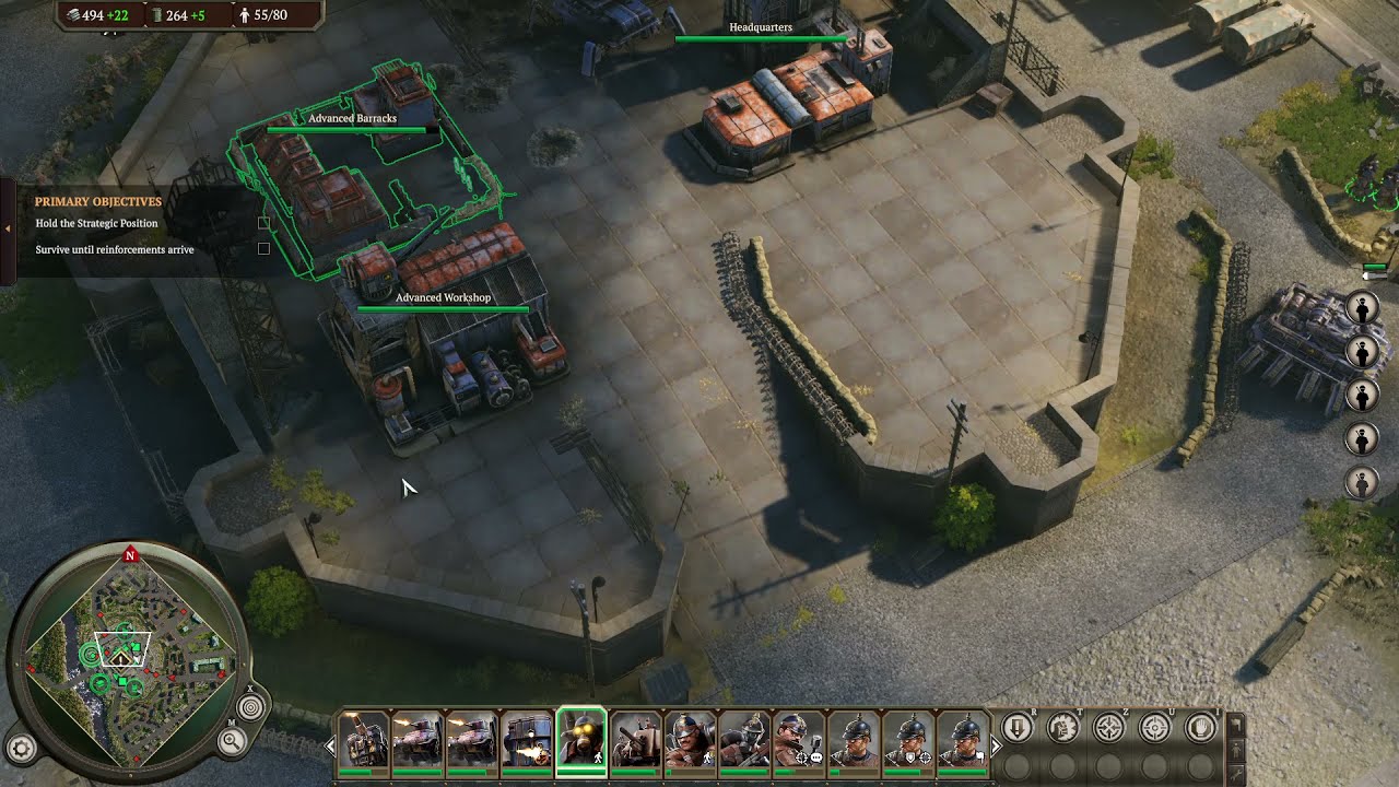 Awesome DEFENSE mode, SURVIVAL gameplay,  Iron Harvest gameplay