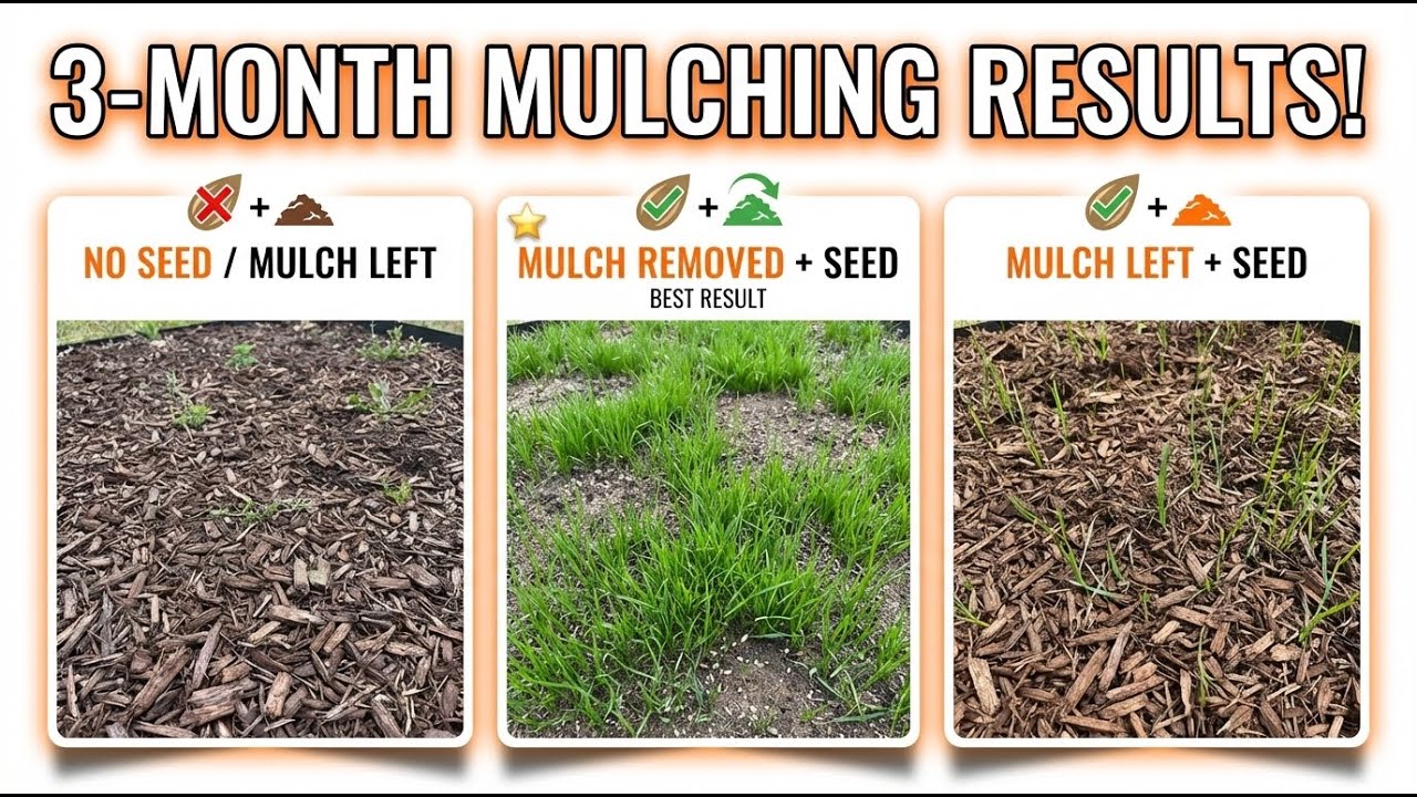 3-Month Update: Mulching + Grass Seed Experiment Results
