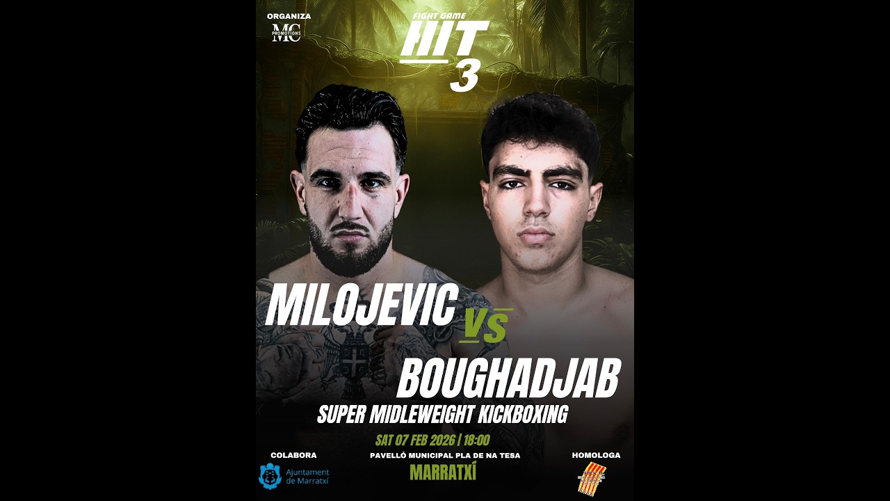 LUKA MILOJEVIC vs ADAM BOUGHADJAB | Kickboxing Profesional | HIT FightGame 3