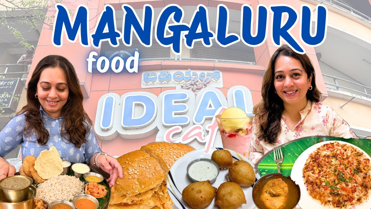 Best MANGALURU Food ~ Ideal’s Gadbad, Goli Bajje, Veg Thali, Ghee Roast | 20+ dishes *must try*