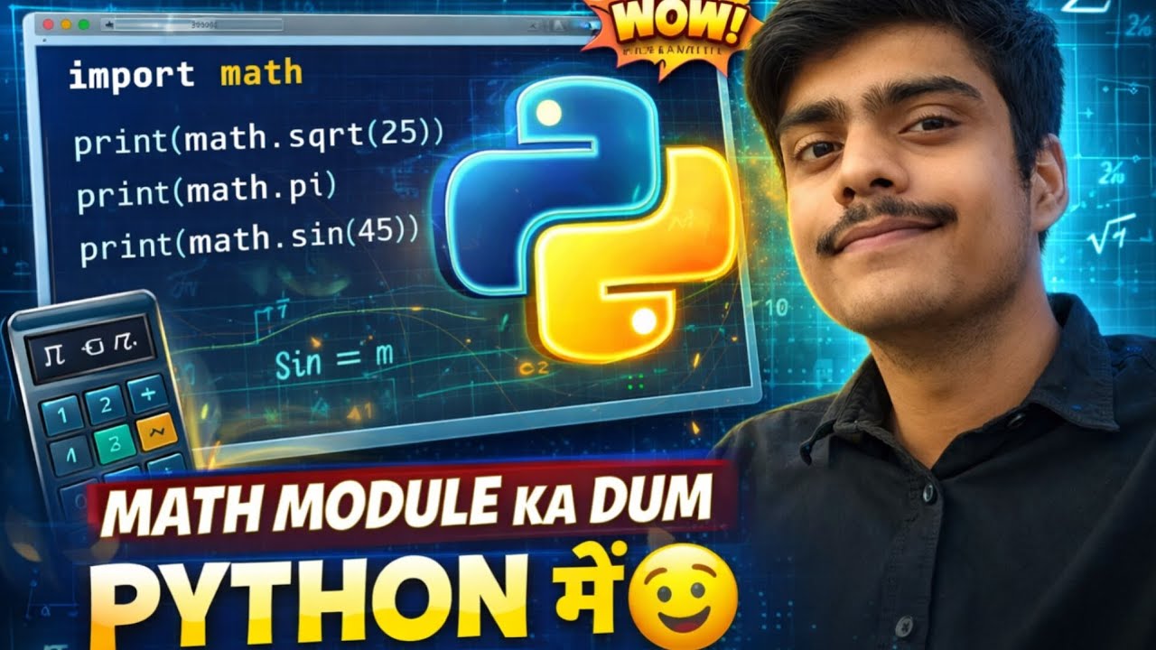 Python Math Module Complete Guide | Coding हुआ Easy! 
