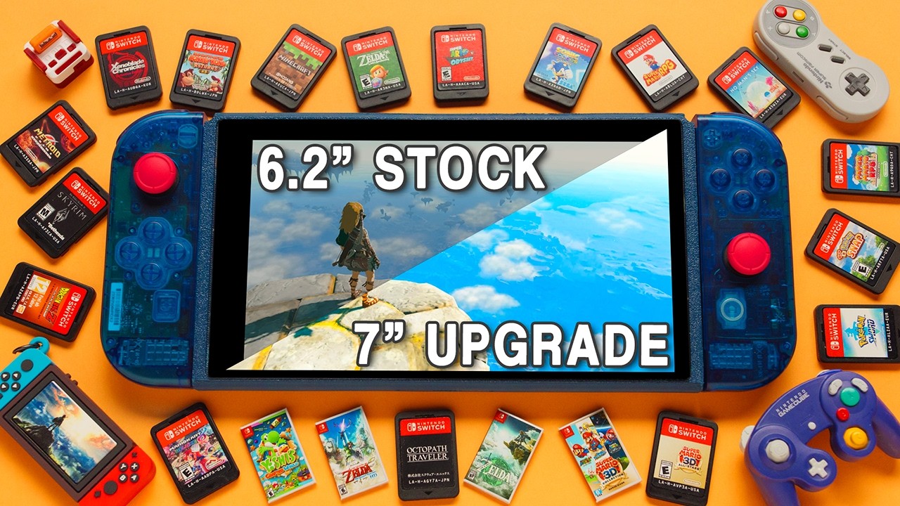 A Massive DIY Switch Upgrade  - SUPER7 OLED Touch / SUPER7 IPS