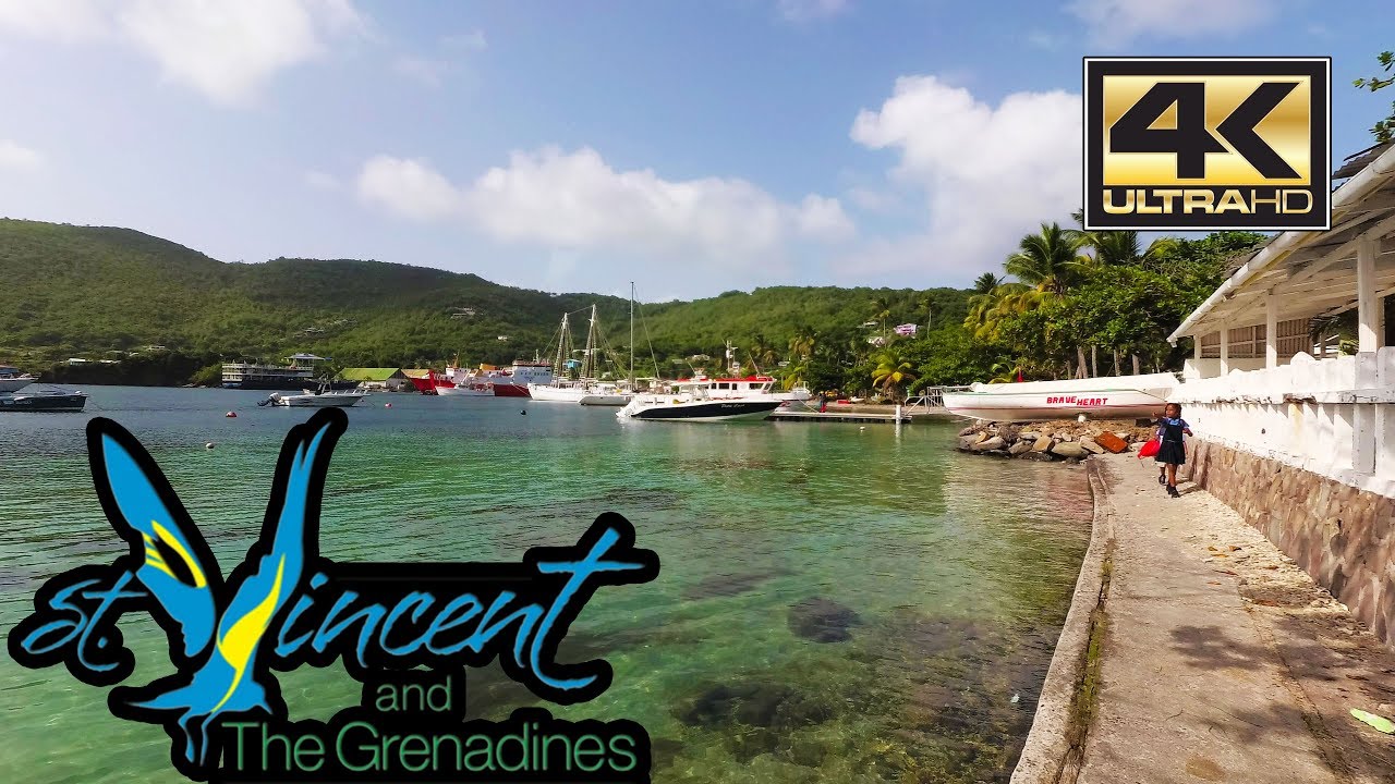 St Vincent 4K -  Bequia Island - Walking to Port Elizabeth - Sept 2017