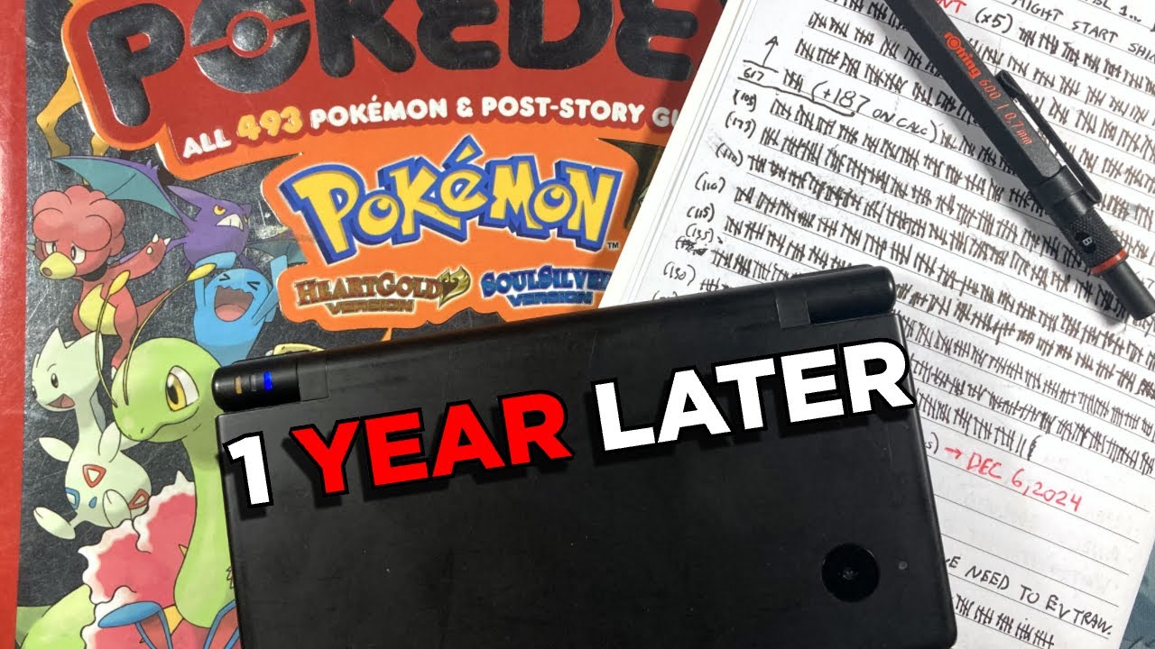 Мой сохраненный файл Heartgold спустя 1 год