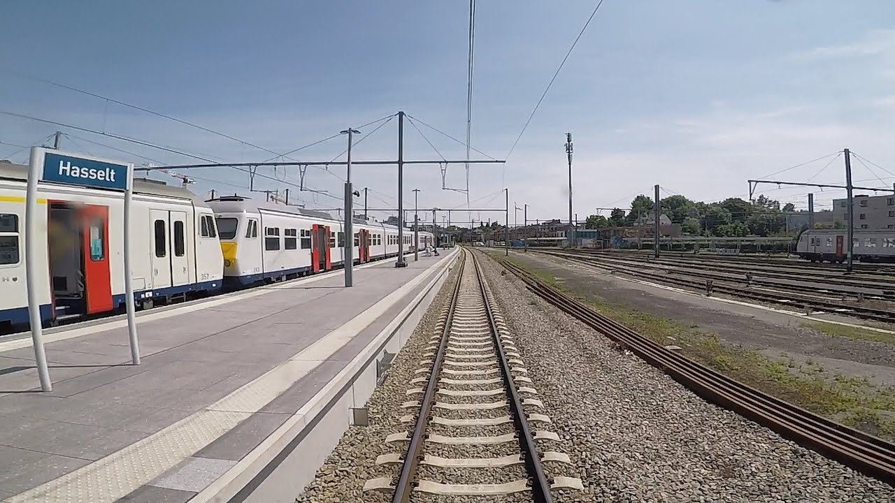 CAB RIDE Belgium Aarschot - Hasselt MS96 DMT NMBS/SNCB