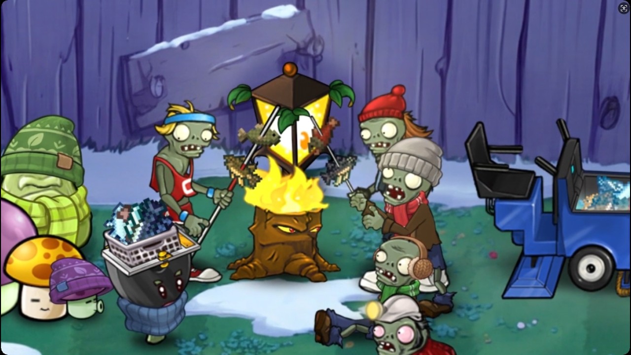 【PVZ Animation】How Plants and Zombies Celebrated New Year’s in a Time of Peace
