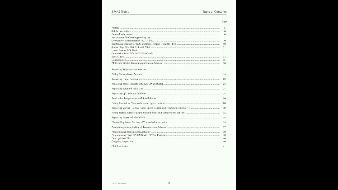 Zf As Tronic Trucks 1327 751 103 2005 Repair Manual