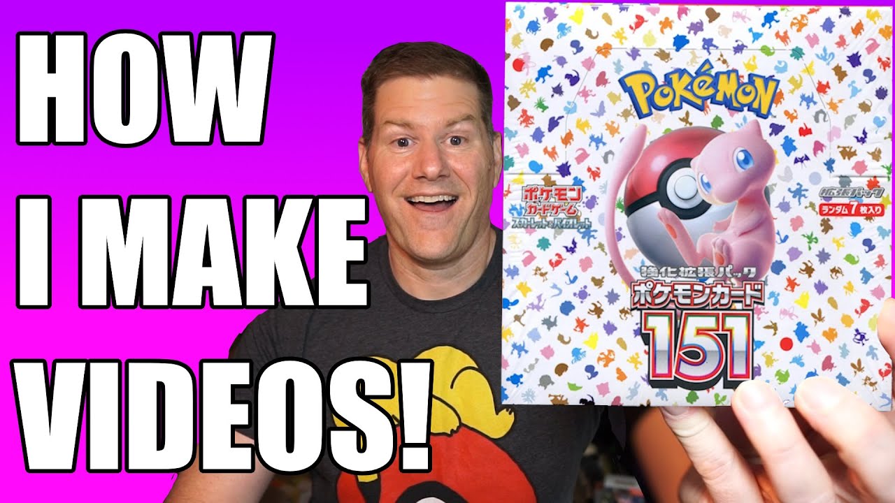 How I Make Pack Opening Videos, so YOU can too! Pokemon 151