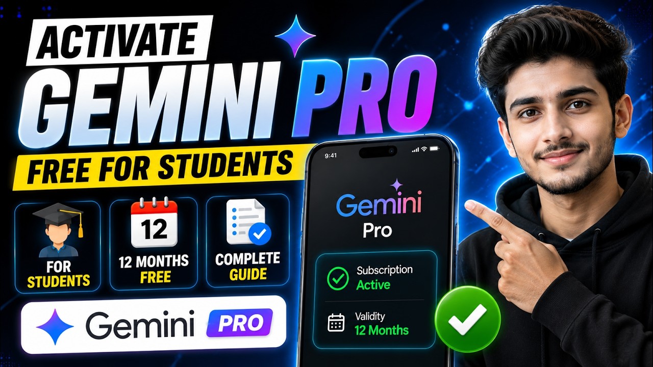 How to Get Gemini Pro FREE for 1 Year | Student Offer 2026 | Activate Gemini Pro Free for 12 Months