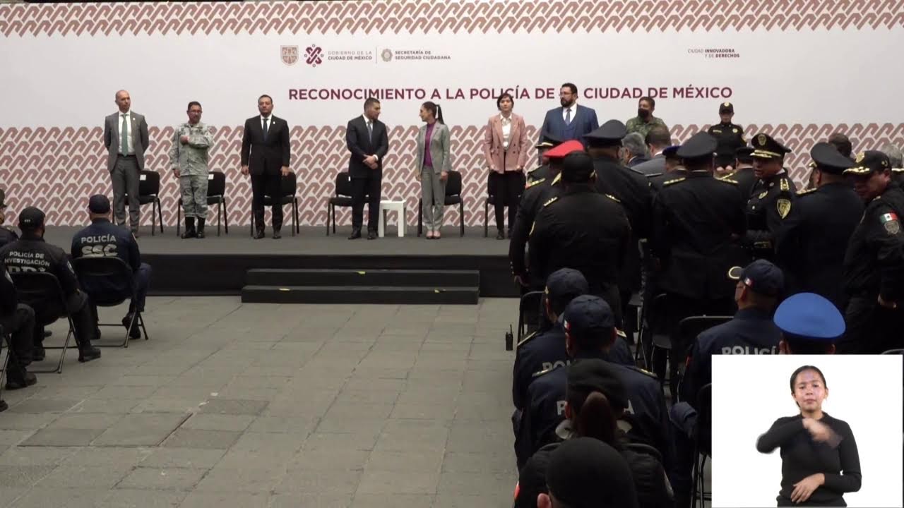 Ceremonia de Reconocimiento a la Policía de la Ciudad de México