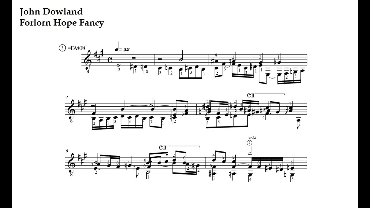 J. Dowland. Forlorn Hope Fancy