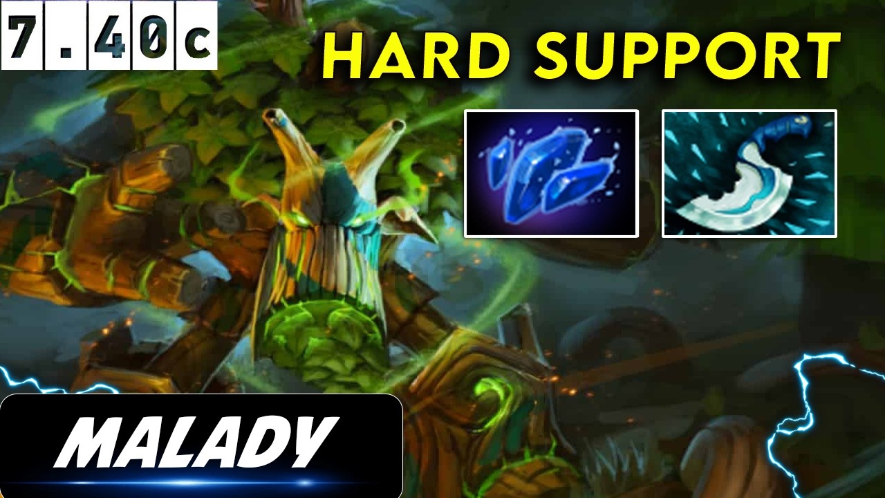 Malady Treant Protector Hard Support - Dota 2 Patch 7.40c Pro Gameplay