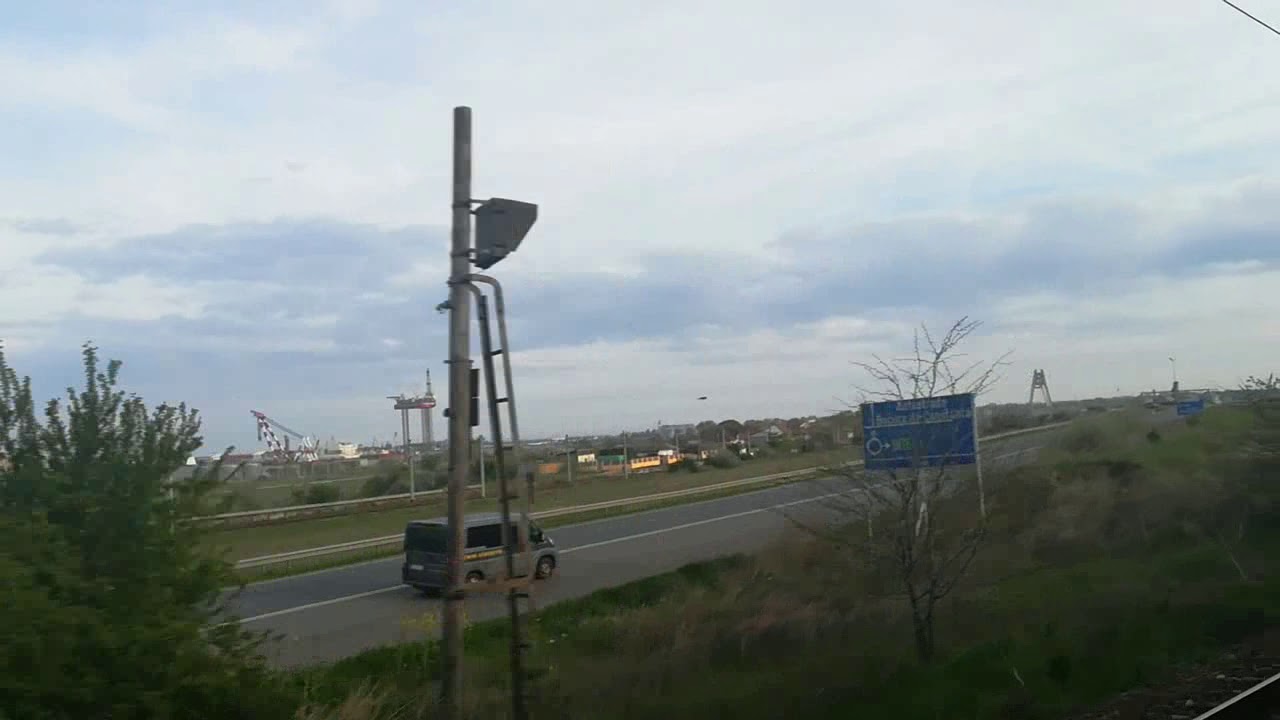 Trenuri Constanta plus o mini filmare laterala