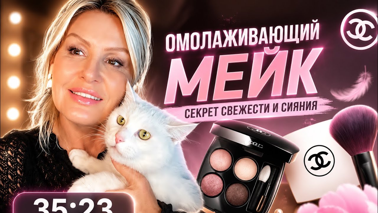 ЛИФТИНГ МАКИЯЖ ПОСЛЕ 45 ЛЕТ/ КАК ИСПОЛЬЗОВАТЬ ТЕНИ ОТ CHANEL # 226/ ОМОЛАЖИВАЮЩИЙ MAKE UP😻