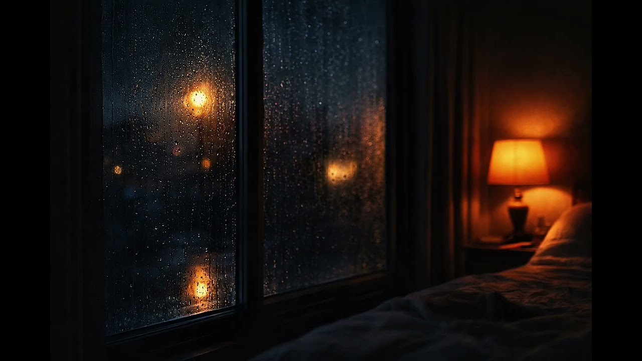 4 Hours Cozy Night Rain by the Window 🌧️ | Deep Sleep, Study, Relax