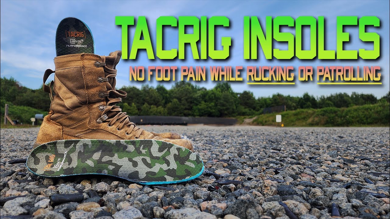 Tacrig Insoles- Tactical Insoles for Rucking and Patrolling- Say Goodbye to Foot Fatigue