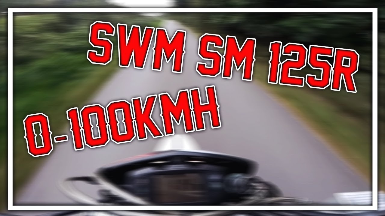 SWM SM 125 R 2017 0-100 KM/H !