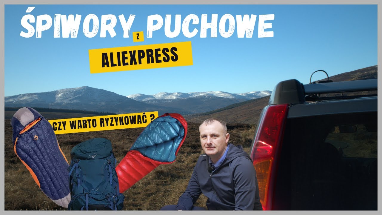 Tani śpiwór puchowy z AliExpress – czy warto? Prezentacja.