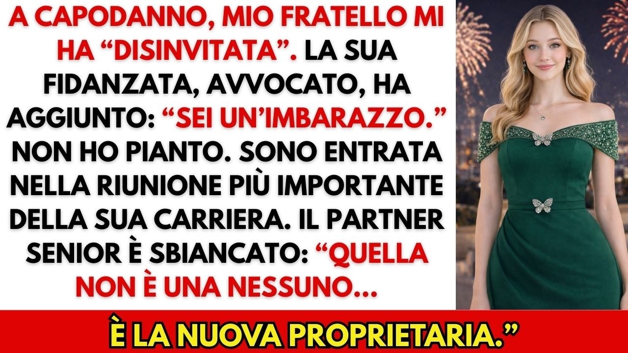“La mia fidanzata non deve sapere che sei un fallimento.” Mi ha disinvitata — Poi ho comprato il suo