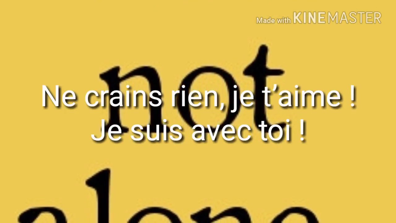 Non Jamais Tout Seul - Paroles