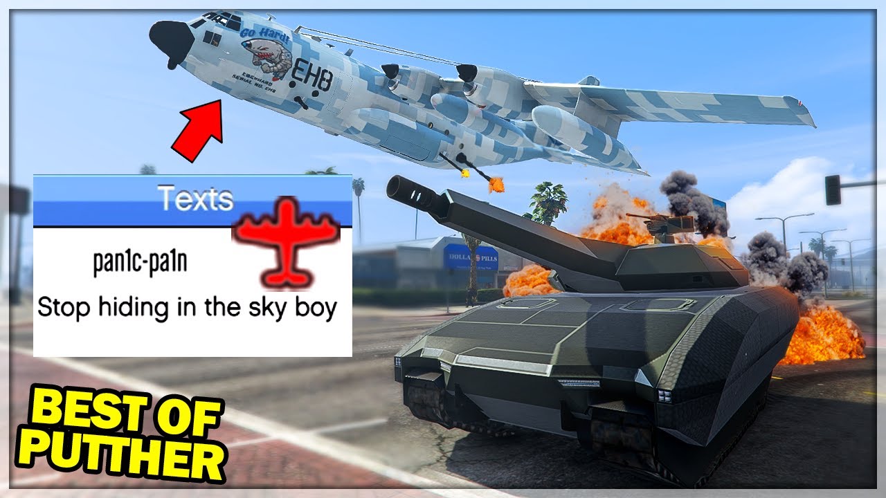 Best of Titan 250D WARSHIP Trolling Griefers on GTA Online!!