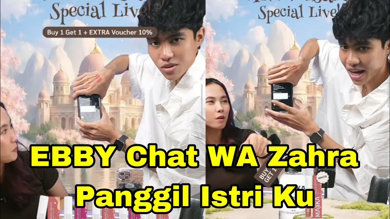 EBBY CHAT WA ZAHRA PANGGIL ISTRI KU