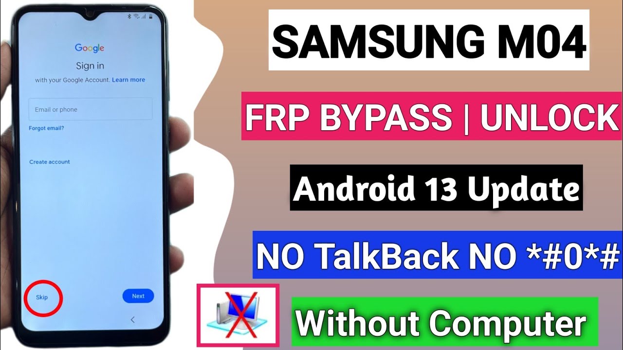 Samsung M04 Frp Bypass Android 13 || Samsung A05, F13, F14, F34, M13, M14, M34 || Without Pc 2024