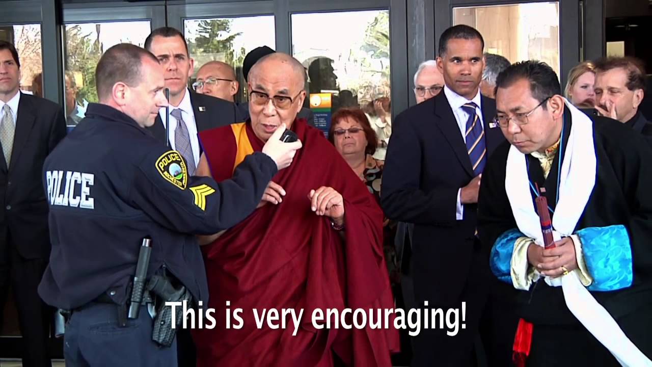 Dalai Lama Gives Unexpected Audience Outside Hospital