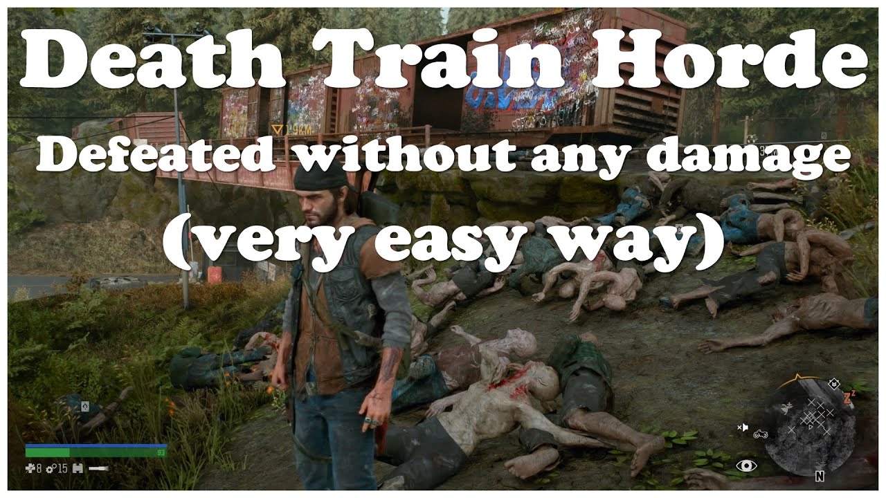 Days Gone Death Train Horde Location + Defeated without any damage easy way Hordekilller Cascade PS4