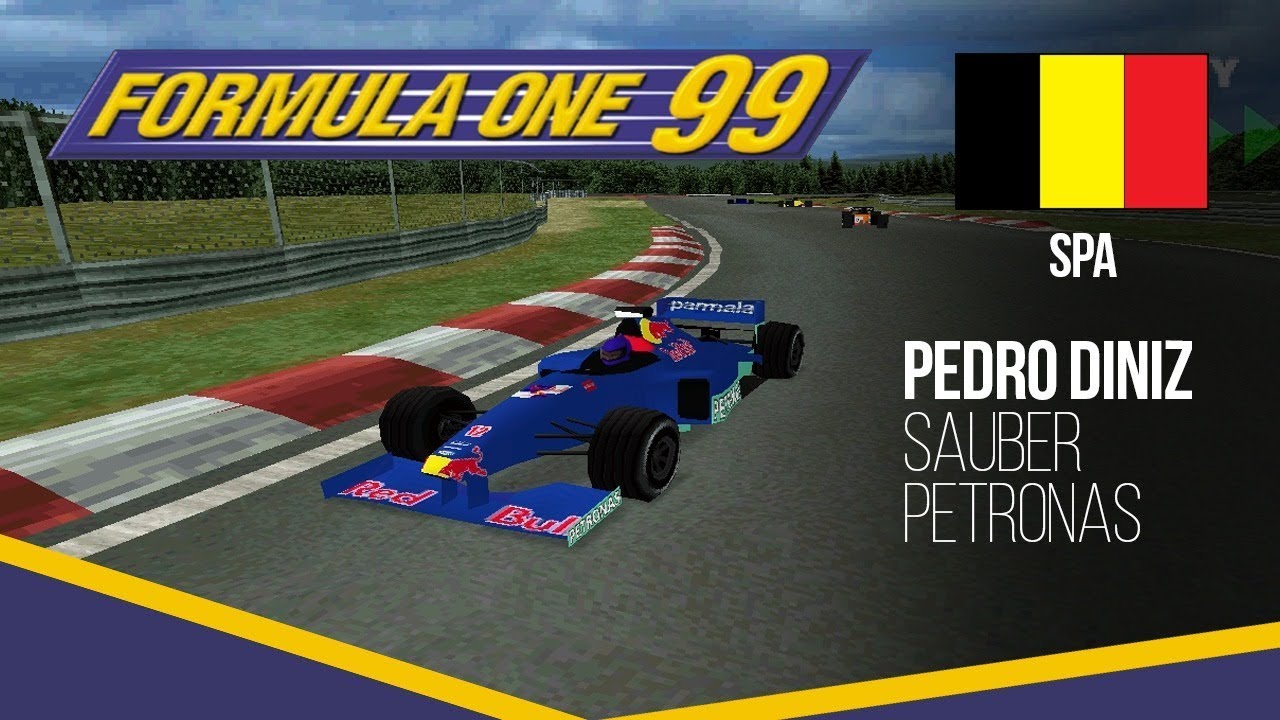 F1 99 ps1 gameplay: Spa-Francorchamps - Pedro Diniz (Expert)