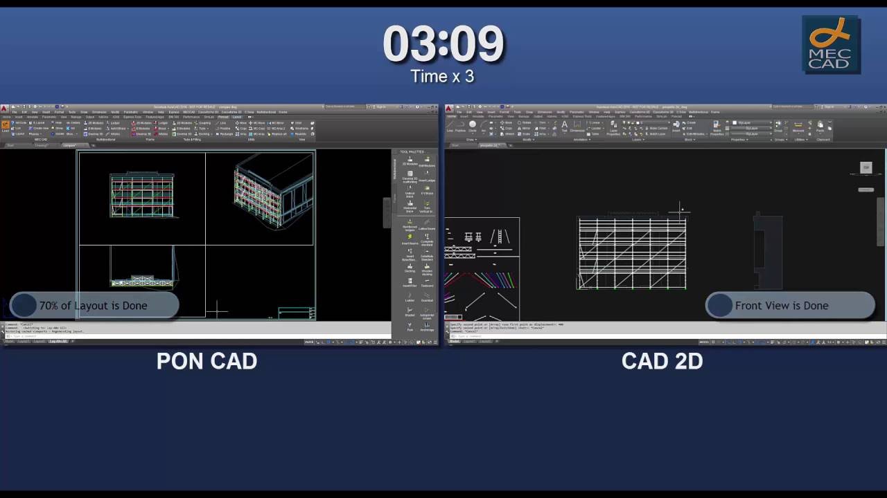 Comparative Video: PON CAD vs 2D CAD - 2016