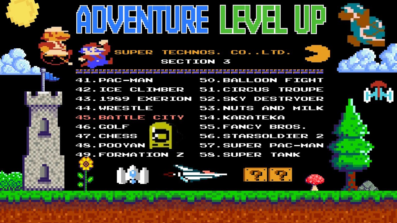 NES 58 in 1 Game Section 3 : More Classic Games Unlocked