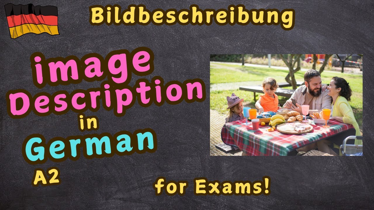 Example of Image Description in German: A2 to B1 Levels