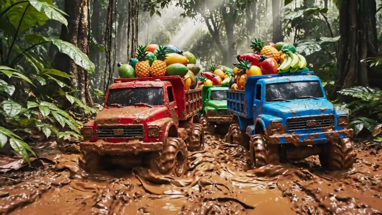 A truck carrying cherries in the forest2026#car #viral #short