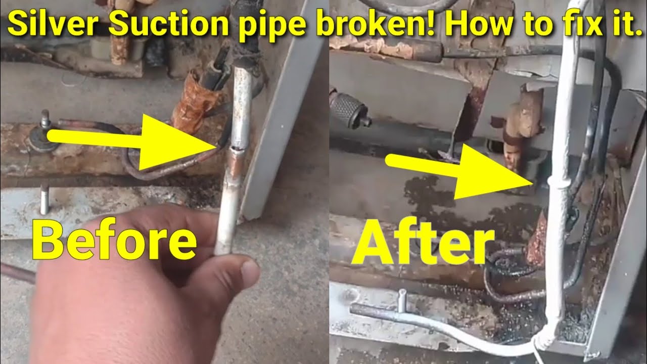 refrigerator suction silver pipe repair|aluminum and silver pipe brazzing/joint