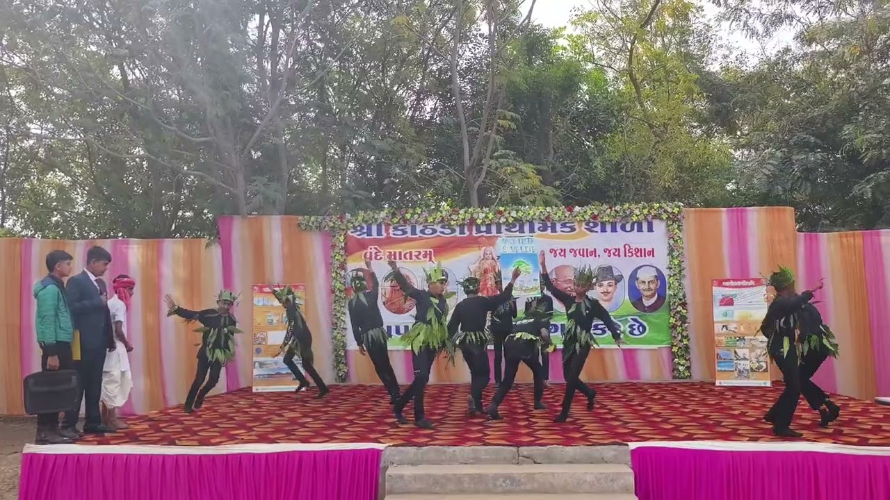 save tree. save environment theme dance. 26 january sanskrutik karykram